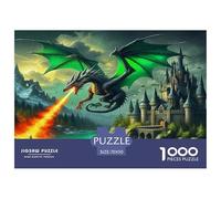 Dragon1000Pieces JigsawPuzzlesMythical Dragon ForAdult Challenging LargePiecePuzzles Age12+byth Challenging The Impossible Difficult Game Uncover The Puzzle 70x50cm/1000pcs