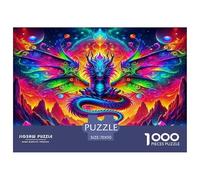 Dragon1000Pieces JigsawPuzzlesMythical Dragon ForAdult Colourful Brainteasing Age12+byth EducationalGame Uncover The Puzzle 70x50cm/1000pcs