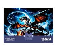 Dragon1000Pieces JigsawPuzzlesMythical Dragon ForAdults Challenging Brainteasing Age12+byth EducationalGame Uncover The Puzzle 70x50cm/1000pcs