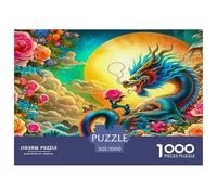 Dragon1000Pieces JigsawPuzzlesMythical Dragon ForAdults Colourful Brainteasing Age12+byth Challenging The Impossible Difficult Game Fun, Challenging 70x50cm/1000pcs