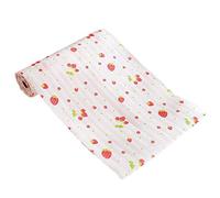 dragonaur 1 Roll Polka Dots Pattern Paper Shelf Liner Table Mat Non-Adhesive Contact Paper Cabinet Drawer Liner Dresser Drawer Mat Strawberry