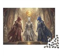Dragonblood Warriors 500 Piece Wooden Jigsaw Puzzle,Wood,Impossible Challenge,Great Gifts,Home Wall Decor,Educational Toy,Adults & Kids 14+,Stress Relief (52x38cm)