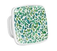 DragonBtu 4 Pack Square Cabinet Handle Cupboard Glowing in the Dark Drawer Pulls Handle Art Leaf Drawer Knobs with Screws Furniture Decor