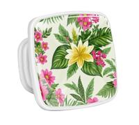 DragonBtu 4 Pack Square Cabinet Handle Cupboard Glowing in the Dark Drawer Pulls Handle Art Leaves Drawer Knobs with Screws Furniture Decor