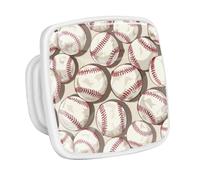 DragonBtu 4 Pack Square Cabinet Handle Cupboard Glowing in the Dark Drawer Pulls Handle Baseball Ball Background Drawer Knobs with Screws Furniture Decor