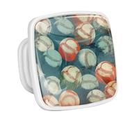 DragonBtu 4 Pack Square Cabinet Handle Cupboard Glowing in the Dark Drawer Pulls Handle Baseball Ball Drawer Knobs with Screws Furniture Decor