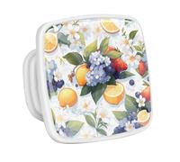 DragonBtu 4 Pack Square Cabinet Handle Cupboard Glowing in the Dark Drawer Pulls Handle Colored Fruit Art Drawer Knobs with Screws Furniture Decor