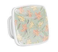 DragonBtu 4 Pack Square Cabinet Handle Cupboard Glowing in the Dark Drawer Pulls Handle Lilies Pattern Drawer Knobs with Screws Furniture Decor