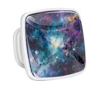 DragonBtu 4 Pack Square Cabinet Handle Cupboard Glowing in the Dark Drawer Pulls Handle Mystery Space Drawer Knobs with Screws Furniture Decor