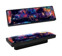 DragonBtu 4 Pcs Rectangle Cabinet Handle Cupboard Knob Drawer Pulls Handle Art Hippo Drawer Knobs with Screws Furniture Decor