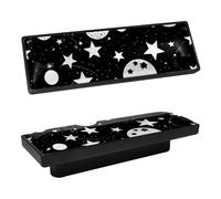 DragonBtu 4 Pcs Rectangle Cabinet Handle Cupboard Knob Drawer Pulls Handle Stars and Planets Drawer Knobs with Screws Furniture Decor