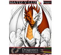 Dragones: libro de colorear relajante para adultos