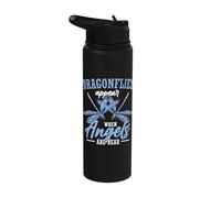 Dragonflies Appear When Angels are Near Stainless Steel Insulated Water Bottle