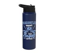 Dragonflies Appear When Angels are Near Stainless Steel Insulated Water Bottle