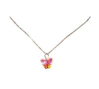 Dragonflies/Butterfly Charm Necklace Thin, Colorful butterflies