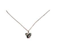 Dragonflies/Butterfly Charm Necklace Thin, Spotted butterfly
