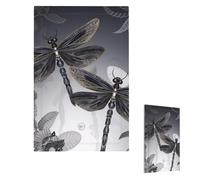 Dragonflies Grey Wall Plate Cover Modern Decorative 1 Gang Light Switch Cover Unbreakable Receptacle Outlet Covers For Living Room Bedroom Home Decor Single Blank