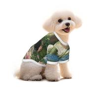 Dragonflies in Candy Land Dog T-Shirt Clothes Apparel Puppy Vest Pet and Elastic Tank Top Clothing, Dogs Cats Pullovers Cute Breathable Soft Medium