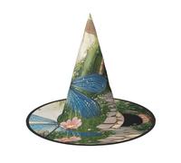 Dragonflies in Candy Land Halloween Witches Hats Witch Headbands Wizard Hat Costume Accessories Cosplay for Party Masquerade Foldable 2 PCS