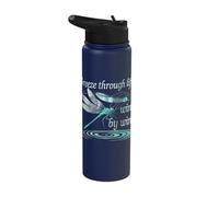Dragonflies Mental Health Awareness Stainless Steel Insulated Water Bottle