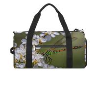 Dragonflies on Flowers And Branches Gym Bag for Men Women, Waterproof Gym Tote Bags, Large Duffel Bag for Travel Workout