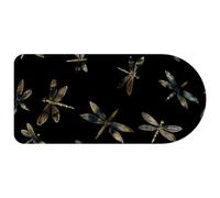 Dragonflies Seamless Black Background Mouse Pad Gaming, 29.1 x13.8 inch Long Computer Keyboard Mouse Mat Non-Slip Base, Large Desk Pad for Gamer Office Home