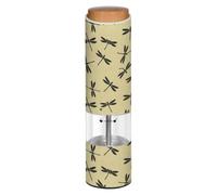 Dragonflies Yellow Electric Pepper Grinder Salt Mill