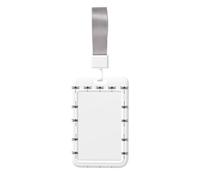 Dragonfly 1 Printed Id Badge Holder with Neck Strap Vertical Waterproof Name Card Holder for Office School