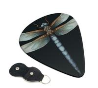 Dragonfly 6 Pack Guitar Picks With Holder, Personalized Guitar Plectrums Non-Slip Portable Ukulele Bass Picks 0.46mm For Acoustic Guitar Lovers Gifts