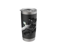 Dragonfly and Lotus Leaves Stainless Steel Insulated Tumbler