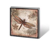 Dragonfly Animal Lapel Pin, Metal Square Lapel Pins, Fashion Badge for Shirts, Jackets, Hats