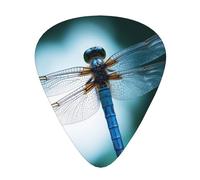 Dragonfly art Printed Guitar Picks 12-Piece Set - Comfortable, Versatile Plectrum for All Guitar Styles & Players