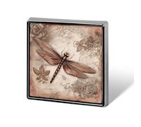 Dragonfly Bee Square Lapel Pin Women's Novelty Buttons & Pins Metal Badge Cute Brooch Pin Retro Pinback Badge Fashion Bag Pins for Hat Backpacks Tie Suit Wedding Party Accessory