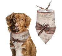 Dragonfly Bee2 Spring Summer Dog Bandanas Soft, Dog Scarf Washable Triangle, Pet Bandana Cute Outdoor Accessories for Small Dogs Cat Pet