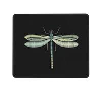 Dragonfly Black Printing Large Gaming Mouse Pad, Computer Keyboard Mouse Mat Desk Pad for Gaming Rooms, Home Offices