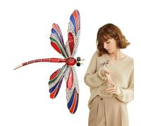 Dragonfly Brooch Pins For Women, Dragonfly Clip Rhinestone Brooch, Dragonfly Charm Rhinestone Dragon Fly Pins, Dragonfly Jewelry, Animal Brooch, Fly Dragon Brooch for Birthday, Valentine's Day, Family