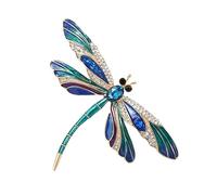 Dragonfly Brooch Pins - Rhinestone Dragonfly Charm | 7.4x5cm Ďragonfly Art Pin, Fly Dragon Brooch, Charming Đragonfly Jewelry, Animal B́rooch For Christmas, Mother's Day, Thanksgiving, Birthday