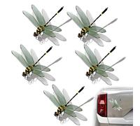 Dragonfly Car Decal, 3D Dragonfly Stickers Auto Window, Realistic Animal Waterproof Car Sticker, 3D Effect Self Adhesive Animal Stickers (5 Pcs)