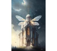 Dragonfly Castle Jigsaw Puzzle for Adults | Brain Teaser, Developmental, Building Kit Activities to Encourage Creative Play_1000pcs