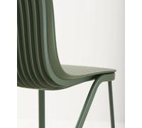Dragonfly Chair metal legs Segis green - S0020
