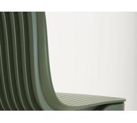 Dragonfly Chair sled base without Armrests Segis green - S0033