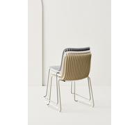 Dragonfly chair Sled base without armrests Segis SINGLE PIECE Beige - SEGIS S0033 BEIGE EZ