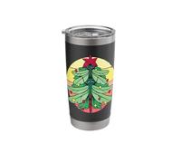 Dragonfly Christmas Tree Insect Lover Xmas Merry Christmas Stainless Steel Insulated Tumbler
