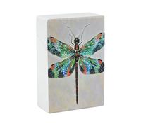 Dragonfly Cigarette Case Stylish Lightweight Pocket Holder Case for Smoke Waterproof Cigarette Dispenser Cigarettes Accessories for Outdoor Camping Hiking