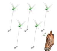 Dragonfly Clip for Hats, Set of 5 Decoration for Patio and Garden, Realistic 3D Fly , Waterproof Hat Clip for Garden Decoration, Plants, Decorations, Beach Party, Cosplay, Garden Decoration