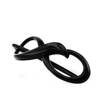 dragonfly clip infinity shape 8x2cm in black - WeLoveBeads 1 piece