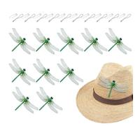 Dragonfly Clips | Realistic Decorative Garden Decor Dragonfly,Fly Decoy Stakes Decoration - for Patio Yard Balcony Terrace Backyard Park Outdoor Outside Indoor