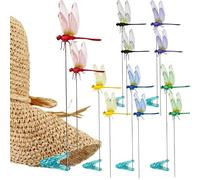 Dragonfly Clips To Keep Fly Away | Weather Resistant Keep Fly Away - 3D Simulation Dragonfly Clips - for Outdoor Patio Deck Porch Balcony Yard Lawn Farm Orchard Pool Area Camping Fishing