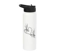 Dragonfly Couple Heart Stainless Steel Insulated Water Bottle
