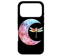 Dragonfly Crescent Moon Watercolor Floral Celestial Art Case for iPhone 17 Pro